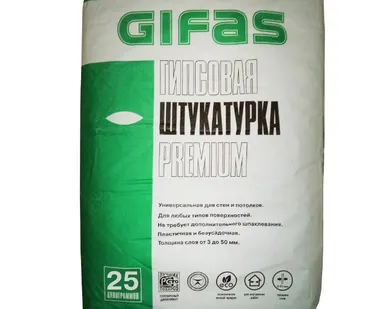 фото Штукатурка гипсовая Gifas Premium, 25кг