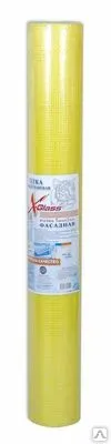 Фото №0 Сетка стеклотканевая X-Glass фасадная, ячейка 5х5мм, 1х20м