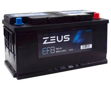 фото Аккумулятор ZEUS EFB 100 Ач о.п.