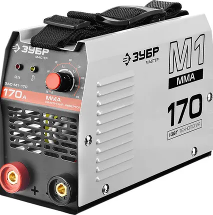 Фото №0 Инвертор сварочный, ЗУБР ЗАС-М1-170, 170А, MMA, IGBT, ПВ 30%, принуд обдув, Форсаж дуги, Горячий ста