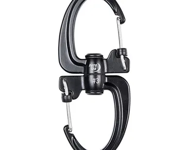 фото Карабин аксессуарный Nite Ize S Biner 360 Locking Dual Carabiner, размер 3 Черный