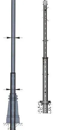 Фото №0 Опора СТВг 12,0 м (стенка 3 мм)