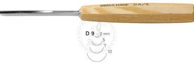 фото № D 9/10 Прямая полукруглая компактная стамеска Pfeil