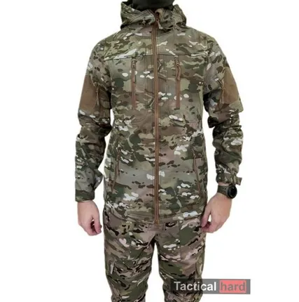 Фото №0 Куртка Soft Shell на флисе расцветки мультикам