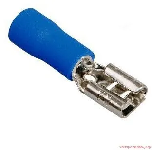 Фото №0 Клемма плоская изолированная гнездо 7.4 мм 1.5-2.5 мм²