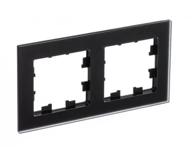 фото Рамка 2-м AtlasDesign Nature мат. стекло черн. SchE ATN331002