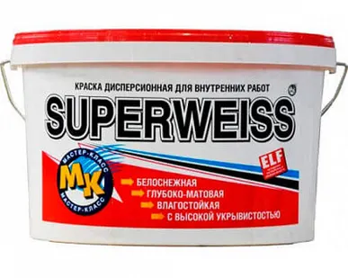 фото Краска Мастер-Класс ВД-АК-203 Superweiss белая 14 кг