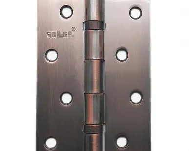 фото Петля дверная прямая 4" SOLLER медь (сталь 100*70*2)