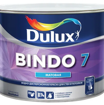 Фото №0 Bindo 7-краска в-д,матовая,белая,bw(10л)dulux