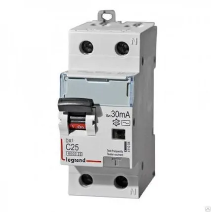 Фото №0 Выключатель автоматический 2п 16А С 6кА DX3 Legrand