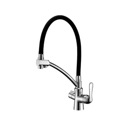 Фото №0 Смеситель для кухни Lemark Comfort под фильтр, гибкий излив LM3070C черный