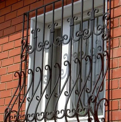 Фото №0 Решетка кованная многогранная