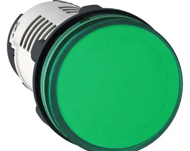 фото Лампа сигнальная 22мм 230В зел. (LED) SchE XB7EV03MP