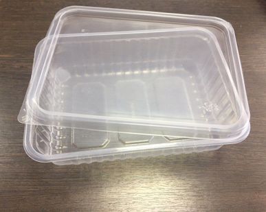 фото Пластиковый контейнер для пищевых продуктов с крышкой