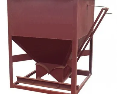 фото Бадья пирамидальная с шиберным затвором 1 м3