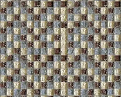 фото Мозаика Elada Crystal HK-37 вишнево-голубой микс 32.7x32.7