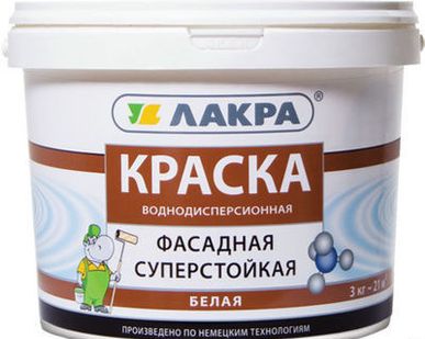 фото ЛАКРА краска ВД фасадная (14кг)