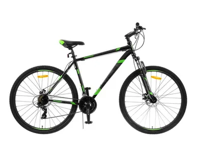 фото Горный (MTB) велосипед STELS Navigator 900 MD 29 F010 черный/зеленый 21" рама