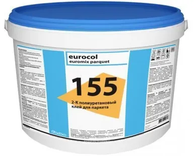 фото 2-К полиуретановый клей для паркета 155 Euromix Parquet (7, 875 кг)