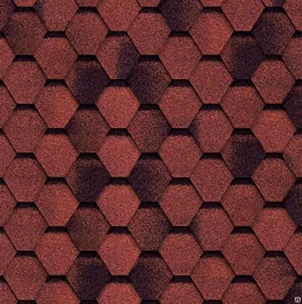Фото №0 Гибкая черепица Tilercat двухслойная Прима 1000x317x3.5мм красный