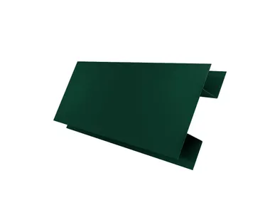 фото Планка H-образная Экобрус 0,5 Satin с пленкой RAL 6005 зеленый мох