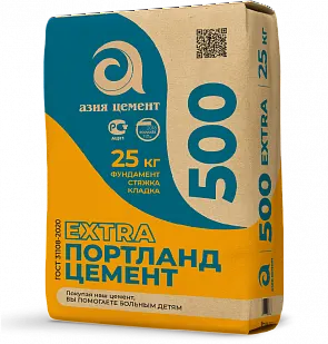 фото ЦЕМЕНТ М500 II/А-П 42,5Н АЗИЯ ЦЕМЕНТ (25КГ)