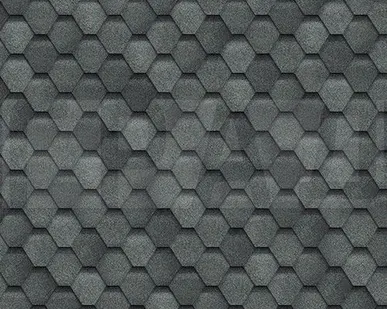 фото Однослойная гибкая черепица Shinglas Финская серая