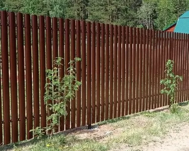фото Заборы из евроштакетника