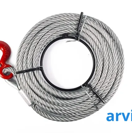 Фото №0 КАНАТ 12 м для лебёдки TOR МТМ 3200 3,2 т (тип ZNL) 
d=16мм