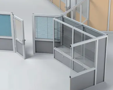 фото Перегородка алюминиевая