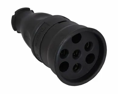 фото Розетка каучук 3-ф., 25А удлинитель IP44 3104-304-0300