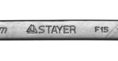 фото Ключ STAYER &quot;MASTER&quot; гаечный комбинированный, хромированный, 14мм 27085-14