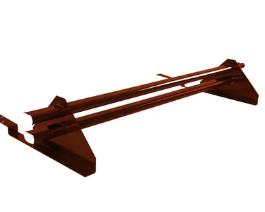 фото Снегозадержатель трубчатый для композитной черепицы RAL 3009 (3м)