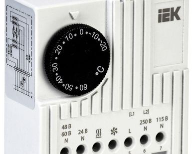 фото Термостат УККт от -20 до +60град.C NO/NC IEK YTT21-00-60-NO-NC