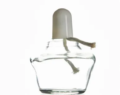 фото Спиртовка СЛ-1 на 150мл с фарф.вст, пласт.пробка