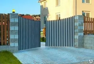 Фото №0 Распашные ворота 2/2 1.95 2.5+0.5 I-обр (3 ряда) 2.5 яч.100х50мм пров. 4.0м