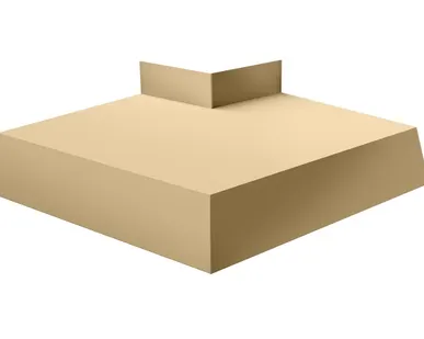 фото Угол отлива внешний 100 0,45 PE с пленкой RAL 1014 слоновая кость