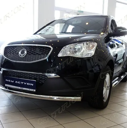 Фото №0 Тюнинг авто. Защита переднего бампера на SsangYong