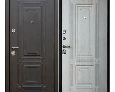 фото Входная дверь Викинг венге-беленый дуб АСД