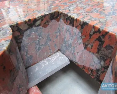 фото Гидрорезка гранита толщиной 20 мм