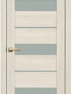 фото Дверь межкомнатная 200 (La Stella) стекло матовое, экошпон, Ясень снежный 2000х700мм