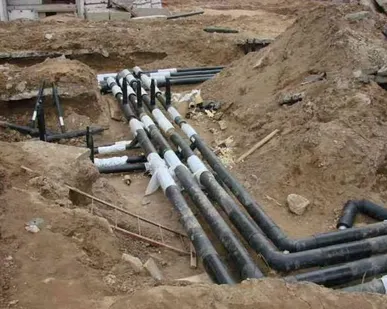фото Строительство сетей канализации