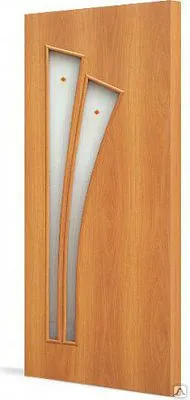 Фото №0 Дверь ламинированная С-7 остекление «САТИНАТО» с фьюзингом.