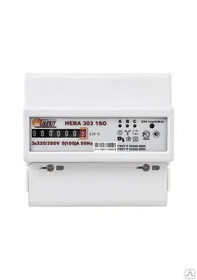 Фото №0 Счетчик СЭ3-100/5 Т1 D+Щ ОУ Нева303 220/380В 7м