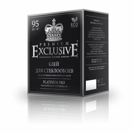 Фото №0 Клей д/обоев Exclusive стеклообои+флизелин PRO 250гр
