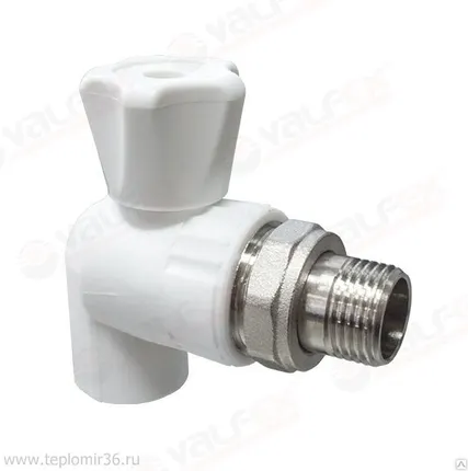 Фото №0 Кран шаровой для радиатора угловой 25 х 3/4&quot;