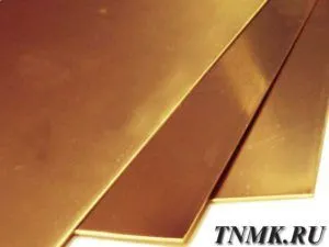 фото Лист бронзовый 20 мм БрХ1