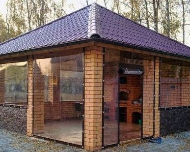 фото Уличные шторы для беседок и веранд