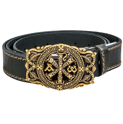 Фото №0 Пояс мужской Лобарум простой черный