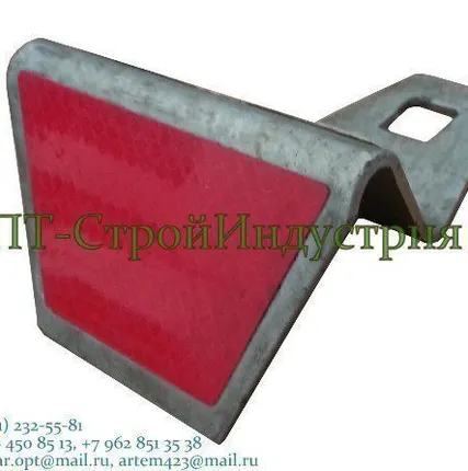 Фото №0 Катафот дорожный металлический оцинкованный КД-5 (3 мм)